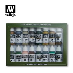 Vallejo Model Color Acrylic Paint Set - WWII German Camouflage (x16)