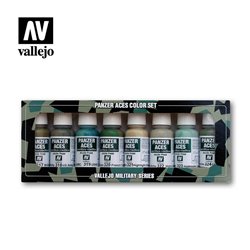 Vallejo Model Color Acrylic Paint Set - Panzer Aces No.3 (x8)