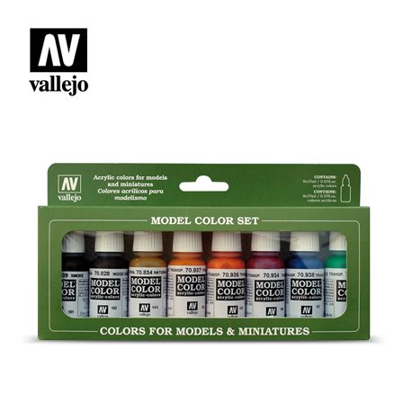 AV Vallejo Model Color Set - Transparent Colours (x8)