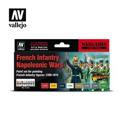 Vallejo Model Color Acrylic Paint Set - French Infantry Napoleonic Wars (x8)