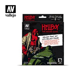 Vallejo Model Color Acrylic Paint Set - Hellboy (8 paints & figure)