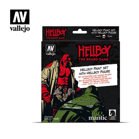 AV Vallejo Model Color Set - Hellboy (8 paints & figure)