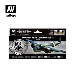 Vallejo Model Air Acrylic Paint Set - RAF & FAA Coastal 1939-45