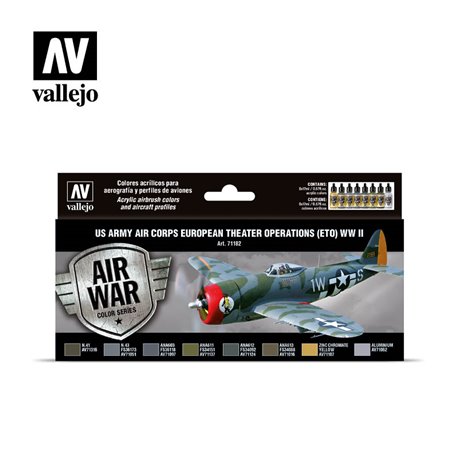 AV Vallejo Model Air Set - US Air Corps ETO WWII (x8)