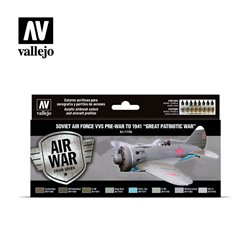 Vallejo Model Air Acrylic Paint Set - Soviet Air Force VVS Pre-War