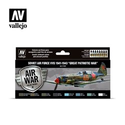 Vallejo Model Air Acrylic Paint Set - Soviet Air Force VVS 1941 - 43