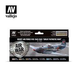 Vallejo Model Air Acrylic Paint Set - Soviet Air Force VVS 1943 - 45