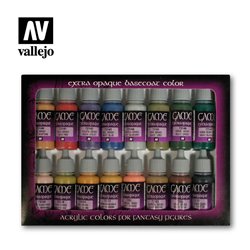 Vallejo Game Color Acrylic Paint Set - Extra Opaque (x16)