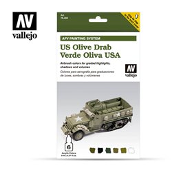 Armour Acrylic Paint Set - AFV Army Olive Drab
