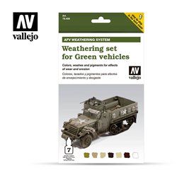 Armour Acrylic Paint Set - AFV Weathering For Green Vehicles