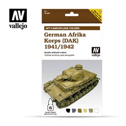 Armour Acrylic Paint Set - AFV German Afrika Korps 1941/42 (DaK)
