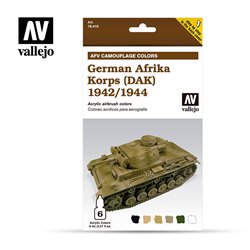 Armour Acrylic Paint Set - AFV German Afrika Korps 1942/44 (DaK)