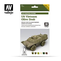 Armour Acrylic Paint Set - US Vietnam Olive Drab (6 x 8ml)