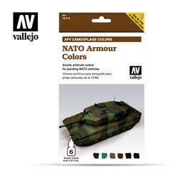 Armour Acrylic Paint Set - Nato Camouflage (6 x 8ml)
