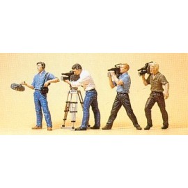 TV Camera Crew (4) Exclusive Figure Set