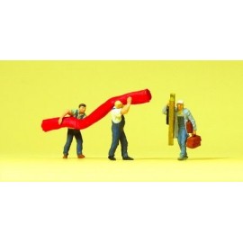 Carpet Fitters (3) and Accessories Exclusive Figure Set