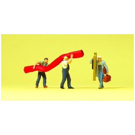 Carpet Fitters (3) and Accessories Exclusive Figure Set