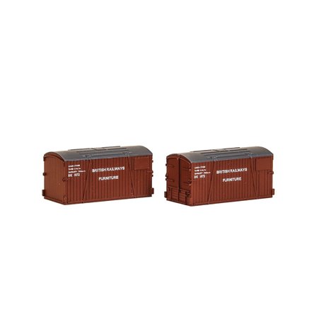 N Gauge Wagon Crates, BR Furniture Removals (Pack of 2)