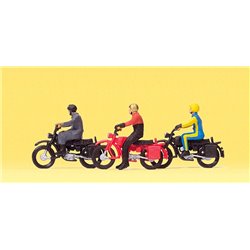 Motorcyclists (3) Exclusive Figure Set (HO/OO gauge)