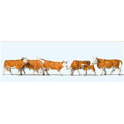 Brown/White Cows (6) Exclusive Figure Set