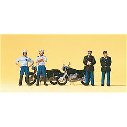 Gendarmerie (4) with Motorcycles (2) Exclusive Figure Set
