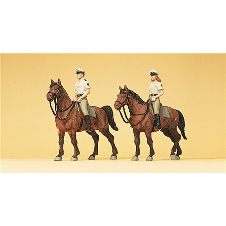 German Police on Horseback (2) Exclusive Figure Set