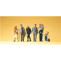 Passers By with Children (6) Exclusive Figure Set