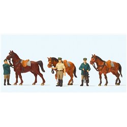 German Policemen with Horses (3) Exclusive Figure Set