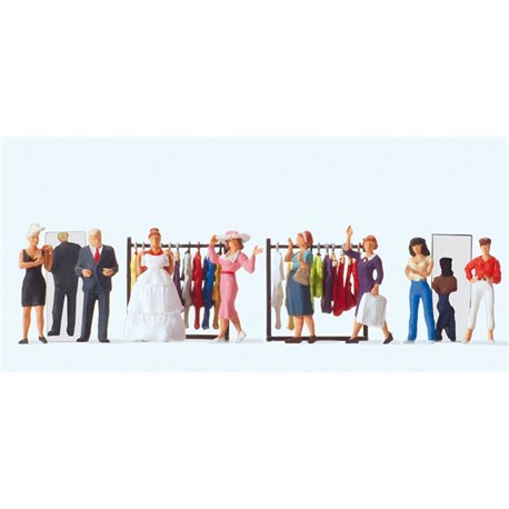 At the Fashion Store Scene (8) Exclusive Figure Set