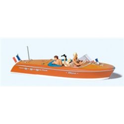 Riva Ariston Motorboat with Crew (3) Exclusive Figure Set