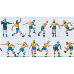 Soccer Team (11) & Referee Yellow/Blue Exclusive Figure Set
