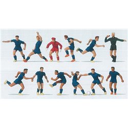 Soccer Team (11) & Referee Dark Blue Exclusive Figure Set
