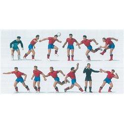 Soccer Team (11) & Referee Red/Blue Exclusive Figure Set