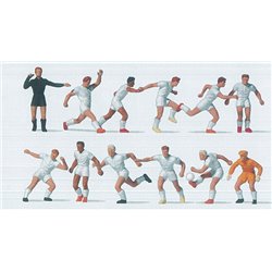Soccer Team (11) & Referee White Exclusive Figure Set