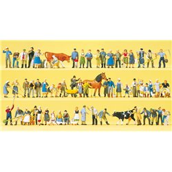 Farm Figures and Animals (60) Exclusive Figure Super Set