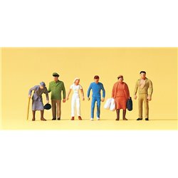 Passers By (5) and Policeman Standard Figure Set