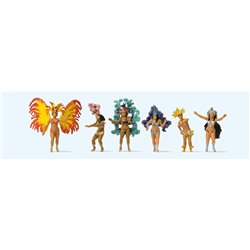 Carnival Samba Dance Group (6) Figure Set
