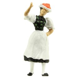 Woman in German (Gutachtal) National Costume Figure