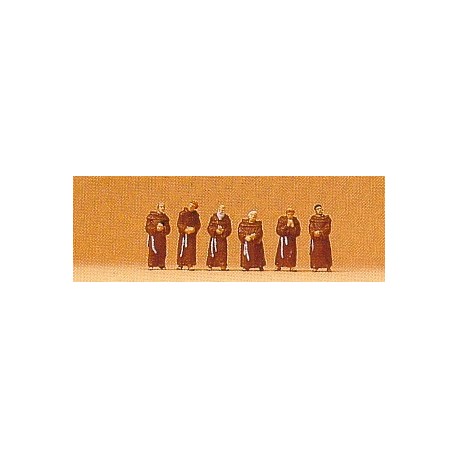 N Gauge (1/148 - 1/160)Franciscan Friars (6) Figure Set Six Men by Preiser
