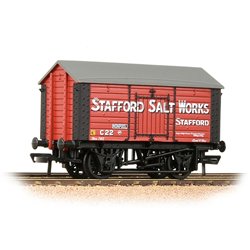10T Covered Salt Wagon 'Stafford Salt Works' Red