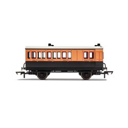 LSWR, 4 Wheel Coach, Brake 3rd Class, 179 - Era 2