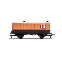 LSWR, 4 Wheel Coach, Brake Baggage, 140 - Era 2
