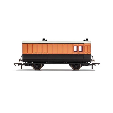 LSWR, 4 Wheel Coach, Brake Baggage, 140 - Era 2