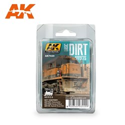 AK Interactive Set - Basic Dirt Effects Set, Train Series