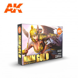 AK Interactive Set - NMM (non metallic metal) Gold