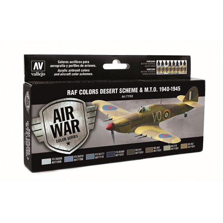 AV Vallejo Model Air Set - WWII RAF Desert (x8)