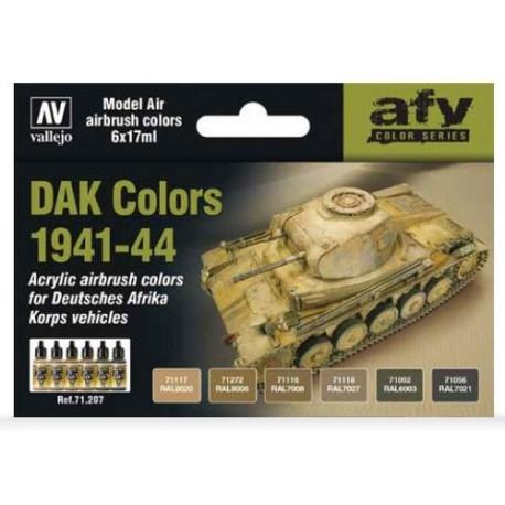 AV Vallejo Model Air Set - DAK Colors 1941-1944