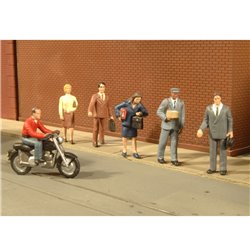 O gauge City People with Motorcycle