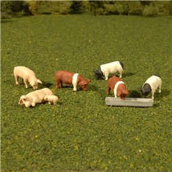 O gauge Pigs (7/Pack)