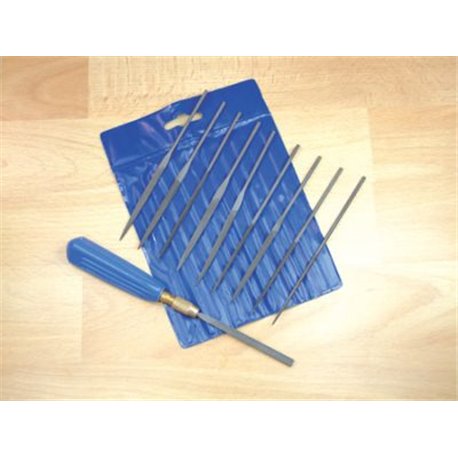 10pc Needle File Set with handle